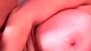 Busty Brunette MILF Gets Her Tits Covered in Cum