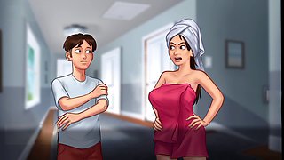 Stepmom investigation in summertime saga gameplay session