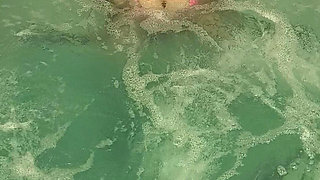 Davisdesires Is in the Pool Watch Her Pussy Drool