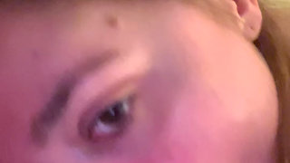 Oda films himself in POV swallowing Desess' cock and looking him in the eye