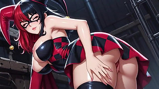 Harley Quinn with a Tight Pussy, Big Clit, and Wet