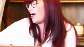 BBW Busty Bexx Takes It in Every Hole. Gets a Mouthful and Facial