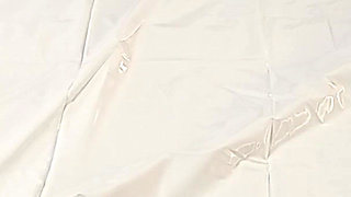 It's Time to Feed Sperm in a Latex Castsuite with a Latex Mask, the Slave Really Enjoyed It! 3 Angle