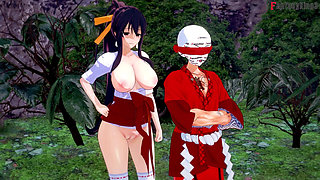 Rias Gremory kimono sex at the festival - DXD NTR Madness Series