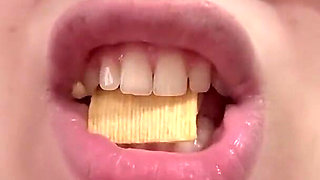 Stepmom Loves to Eat so He Eats Chips in a Cosplay Costume and Loves the Food