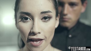 Petite virgin teen rewarded with big dick for being model citizen