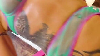Hardcore Tattoo Dominatrix Uses My Holes!