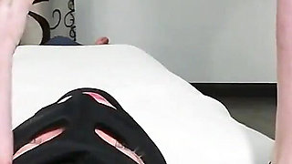 Slave Licks My Feet and Pussy, Pissing in His Mouth, Facesitting