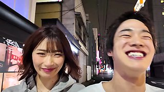 Japanese bj babe has her pussy fingered