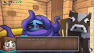 Hornycraft milking big boobs furry animation