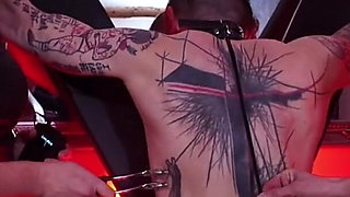 Inanna Justice and Lady Syene Subject Tied Slave to Anal Hook Penetration - Double Domme Anal Training Part 5