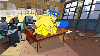 Hot MILF Housewife Fucks Sheriff in Police Station - Animated Cartoon Sex
