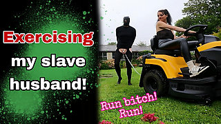 Training Zero Exercising my Femdom Slave Outdoors