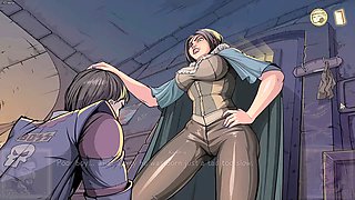 Naked witches in a naughty game of fun and mischief