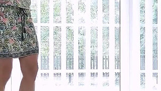 Euro MILF Sunny Takes off Her Dress and Exposes Her Beautiful Body