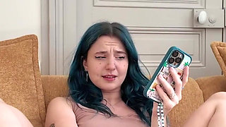 I Dildo Myself on a Subscriber's Photo - French Dick Pic Orgasm