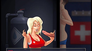 Summertime Saga Gameplay GILF Sex Scene and Gloryhole Blowjob