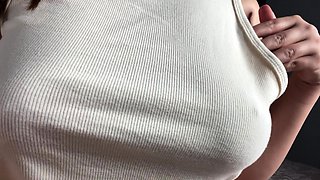 Big boobed Memphis masturbates in a bodystocking