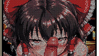 Hentai Game - Touhou Reimu Pixel Hentai Sex Animation