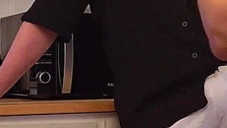 Hot MILF Gets Fucked From Behind in the Kitchen Her Husband Did Not Know She Had Her Camera on