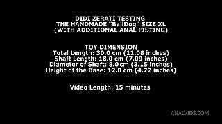 Didi Zerati Testing The Handmade Balldog Size XL (With Additional