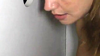 Big Tit Glory Hole Load Swallower Cums While Sucky Dicky