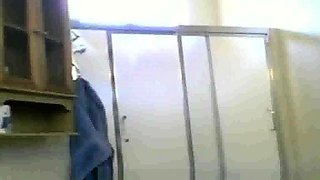 Mexican Aunt Maria spied on in the shower