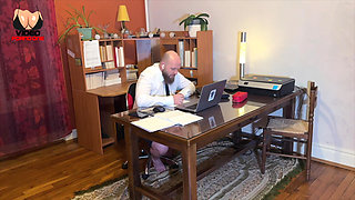 I Get Sucked While I'm on Video with My Colleagues