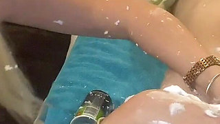 Shaving Foam Cock Slaps and 1 Ruined Orgasm