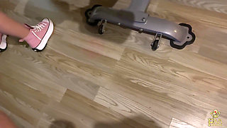 I Fuck the Fit Monitor of the Gym After Training