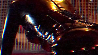 Mature Domme Grips and Teases Naked Sub's Throbbing Cock