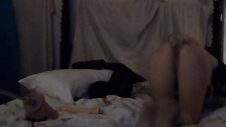 Small Titted Brunette Anja Toying Her Slit