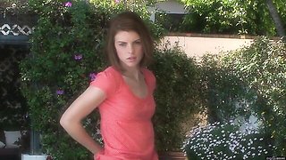 Gorgeous solo masturbation with a beautiful hottie Aubrey Belle