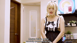 Taiwanese Maid Kelly Services Her Master Every Day by Sucking and Fucking Him