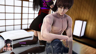 Japanese Massage Parlor Girl Giving Happy Ending to 18 Plus Boy Cock