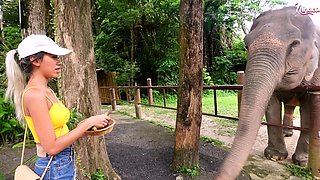 Redhead amateur teen fucking outdoors POV