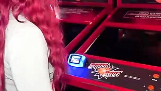 Beauteous Arietta Adams - red head scene - Mr Lucky Life