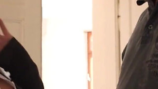 Hot blonde does masturbation and loves blowjob