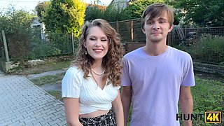 Hunt4k. uber-sexy stunner una fairy was picked up by a stranger and was displaying her tits on front of boyfriend