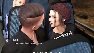 Taboo University - Super hot Punk Woman Gives Me a Hj Inwards a Public Bus - THREE DIMENSIONAL Porno Games