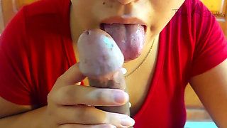 I Licked the Frenulum of His Penis Deliciously and He Couldn't Resist so Much Pleasure (unexpected Ending)