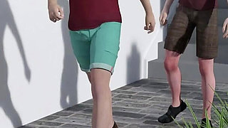 Away From Home 10 Eva's Underwater Ass Rub on Liam's Dick at Pool Party