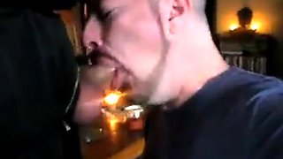 Amateur Daddy Swallows Big Cock in Suit