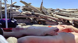 Risky Blowjob on the Canary Beach Caught with a Hard Orgasm P2 - Misscreamy
