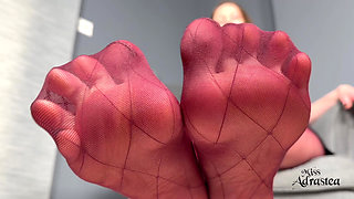 Worship My Fragrant Feet and Cum on My Countdown! - Pantyhose Domination with Foot Worship, and JOI with Miss Adrastea