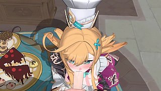 Genshin Impact- Escoffier’s Sweet Cake and Lustful Sex - 3D Hentai Animation