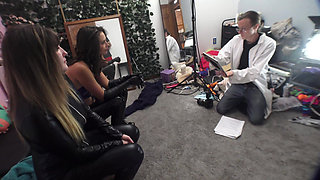 Behind the Scenes of a Superheroine Threesome
