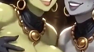 Funny Boobs with Demons, Ai Animation