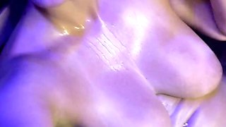 Big boobs milf masturbates with her dildo