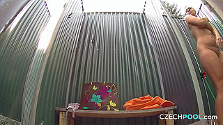 Czech Pool 52: Pierced Busty Beauty Gets Wet and Wild